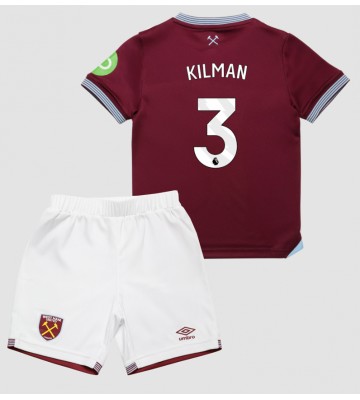 West Ham United Max Kilman #3 Hjemmebanetrøje Børn 2025-26 Kortærmet (+ Korte bukser)